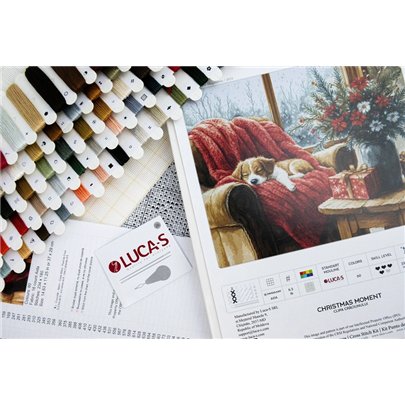 Kit de broderie Moment de Noël (petit point)