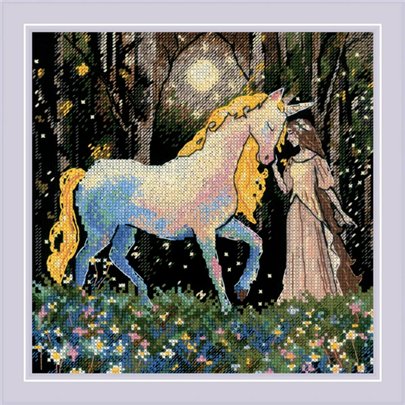 Kit de broderie Histoire de licorne