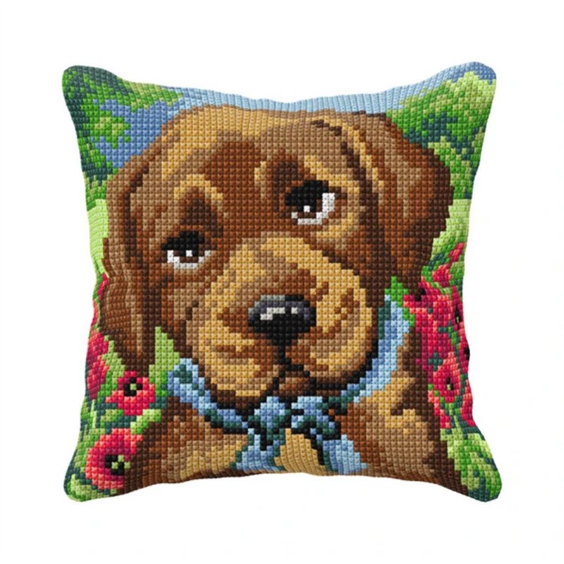 Cross stitch cushion kit Puppy 99106