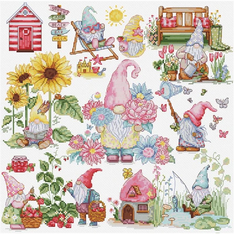 Kit de broderie L'histoire des gnomes