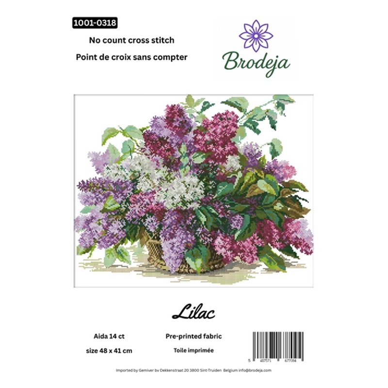 Embroidery kit Lilac Embroidery kit Lilac