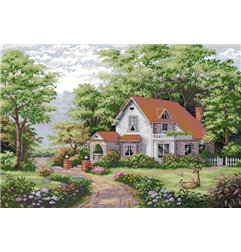 Embroidery kit Woodland Villa