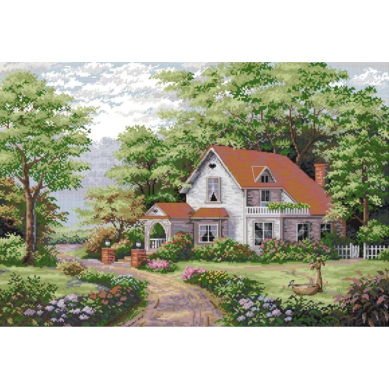 Kit de broderie Villa des bois Kit de broderie Villa des bois