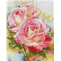 Embroidery kit Pink roses Embroidery kit Pink roses