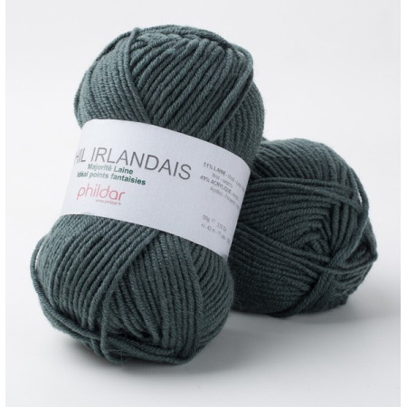 Laine Phildar Phil Irlandais Vert de gris