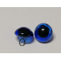 glass animal eye to sew 15 mm blue