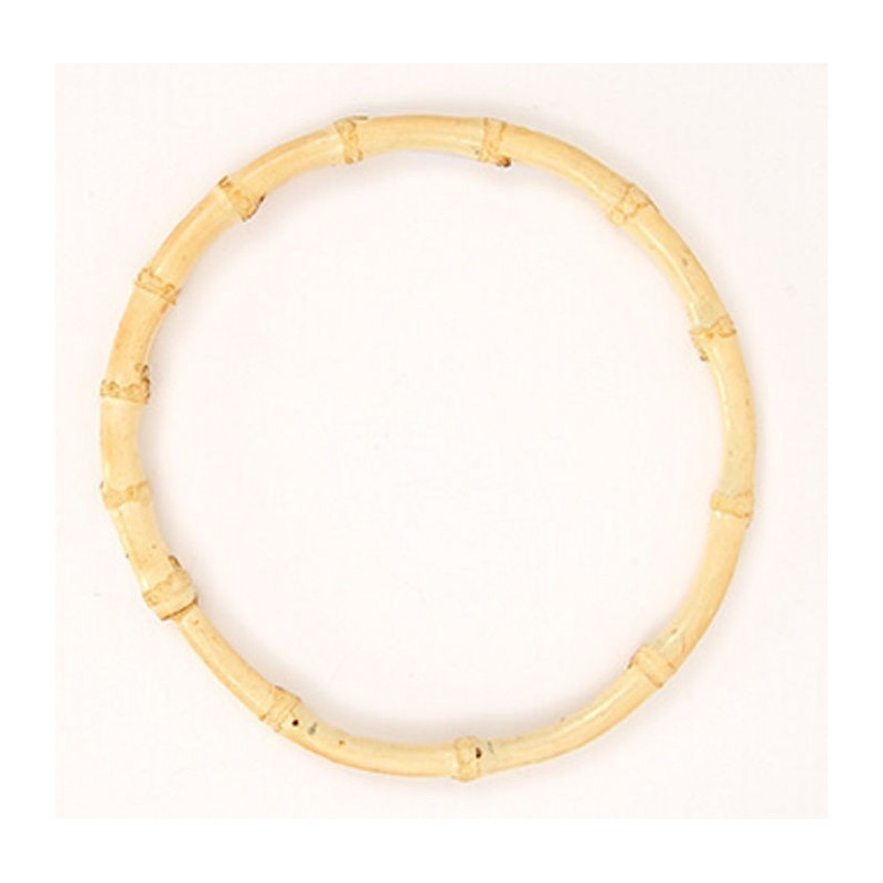 Bag handles bamboo nature 18 cm