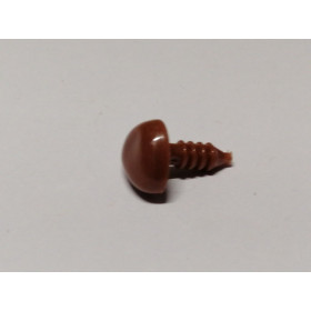 Nez 12 mm triangle plat brun