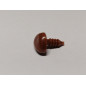 Animal noses 12 mm triangle flat brown