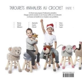 Tabourets animaliers au crochet partie 1