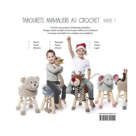 Tabourets animaliers au crochet partie 1