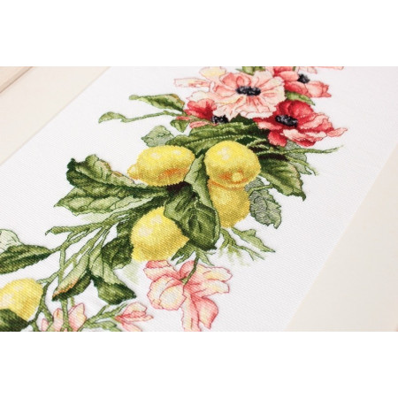 Kit de broderie Fleurs et citron