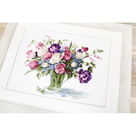 Kit de broderie tulipes