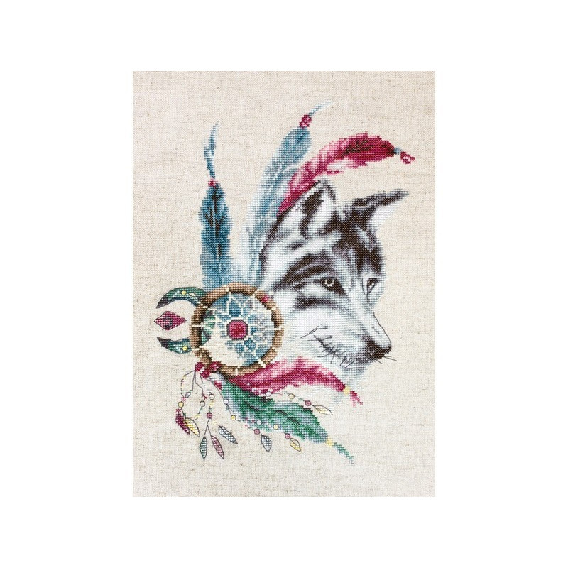 Kit de broderie Le loup Kit de broderie Le loup
