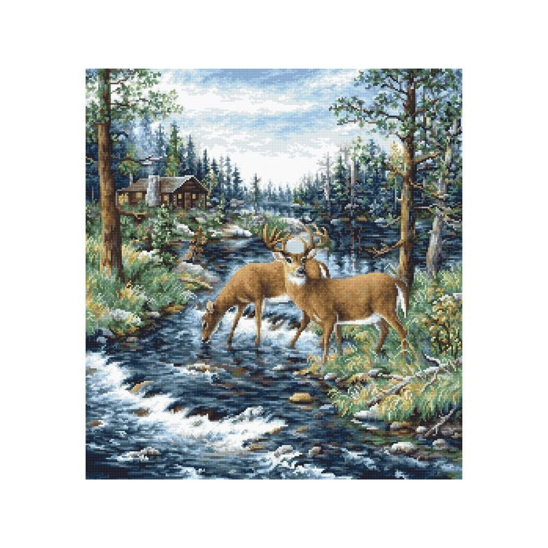 Kit de broderie Matin paisible