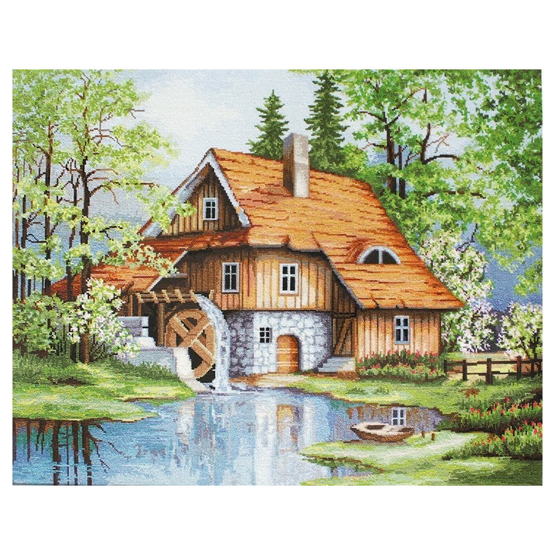 Kit de broderie Le paysage du printemps
