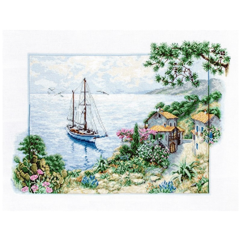 Kit de broderie Paysage marin