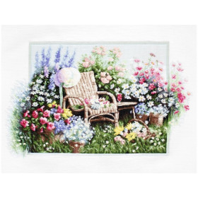 Luca-S Kit de broderie jardin fleuri