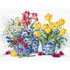 Luca-S Kit de broderie Spring Garden