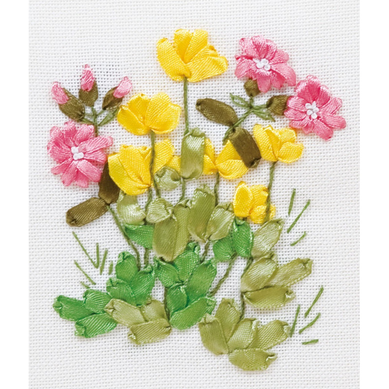 Embroidery kit Buttercups and Lungwort