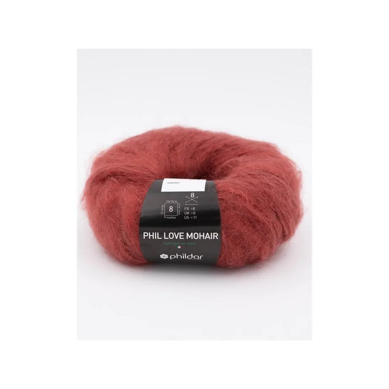 Phil Love Mohair Grenat Phil Love Mohair Grenat