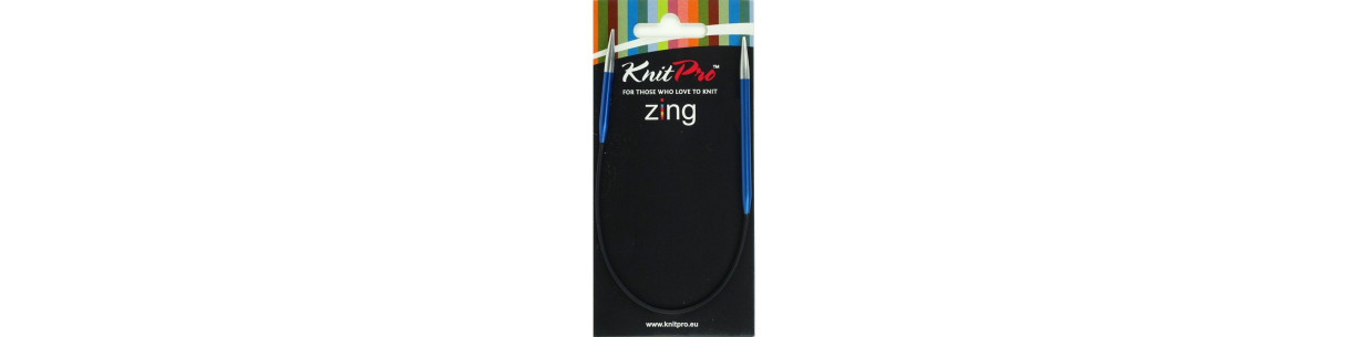 Knitpro Aiguilles circulaires Zing asymétrique