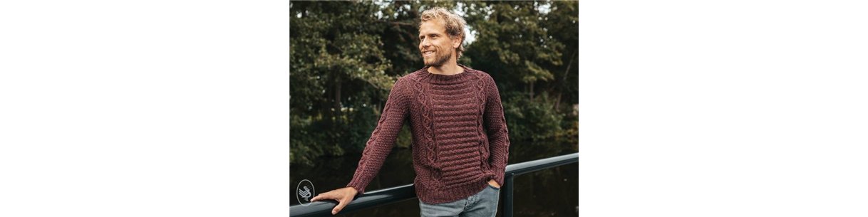 Men’s Knitting Kits | Stylish Sweaters, Vests & Cardigans